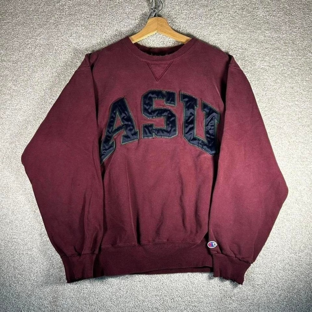Vintage 90s Arizona state university champion distressed crewneck sweatshirt L